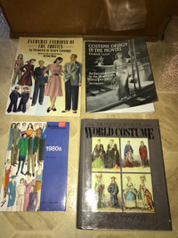 Fashion Books 20th Century 1980's Encyclopedia World Costume Lot