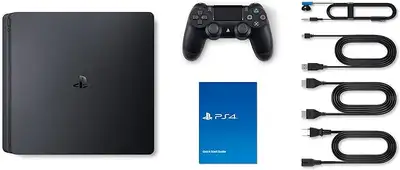 Sony PlayStation 4 Slim 500gb w 2 controllers and games GTA 5 + more Wonderful system, upgrade to PS...