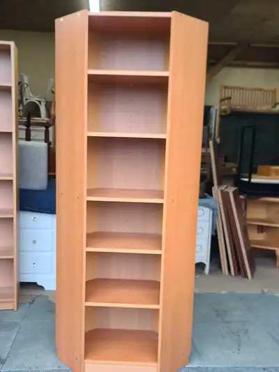 Corner Wooden Bookcase, View more