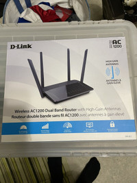 D-Link wireless AC1200 dual band router