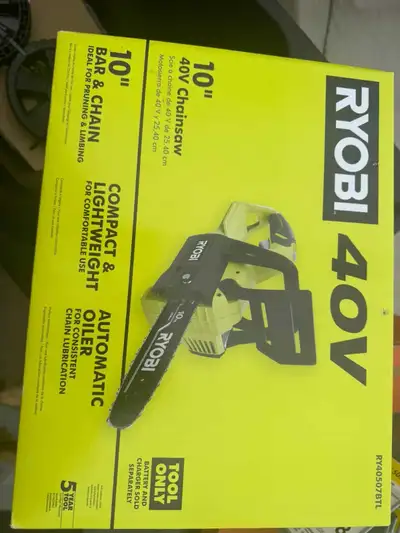 RYOBI 40V Battery Chainsaw, View more