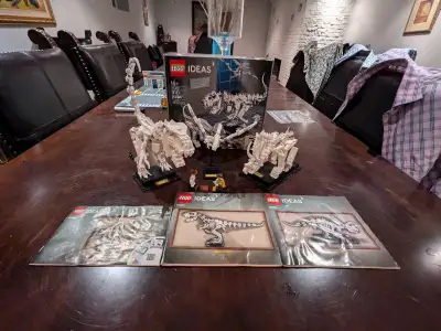 I bought this set back in 2020, it was built by me. Tears on sides of box and missing crates for the...