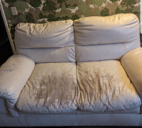 Free couch and leather love seat