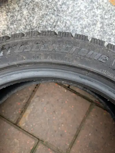 Set of 4 winter tires, bought brand new used one season 205/50R 17. Selling as they do not fit my ne...