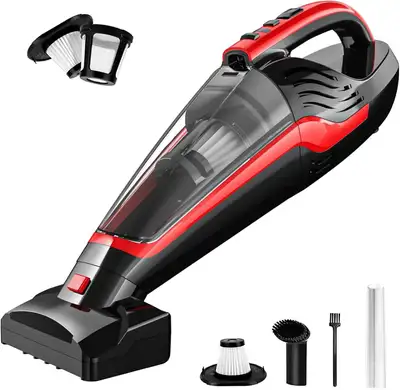 Pet Hair Handheld Vacuum – Cordless, Rechargeable, Motorized Bru, View more