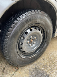 Yokohama winter snow tires with rims