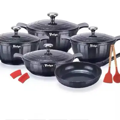 Brand New Granite Non-Stick 12-Piece Cookware Set | Induction Re, View more