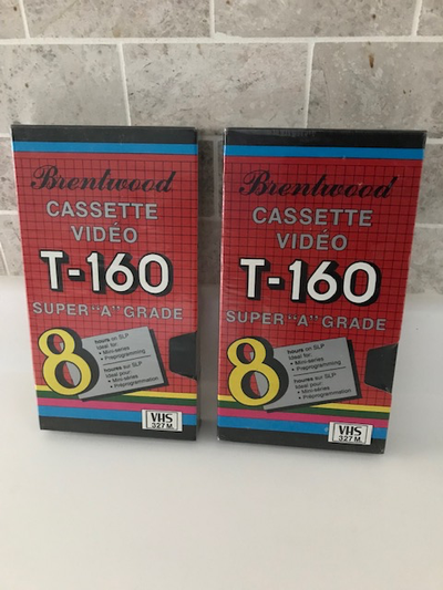 Sealed, never open tapes. Model T-160 High Quality Super 'A' Grade tapes for recording. Pick up in t...
