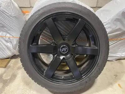 Set of four Hancook Ventus St tires 275/40R20 106w with Pacer rims, fits Dodge Charger in good / exc...
