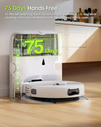 Robot Vacuum and Mop Combo, 10000Pa, Self-Emptying Station, LDS, View more