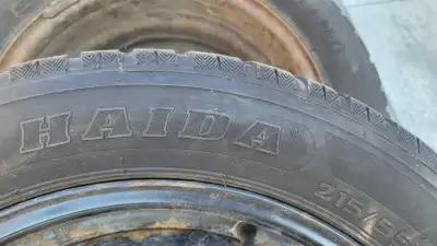 Tires with Rims 17 inch winter Tire $ O.B.O Negotiable size 215 55R 17