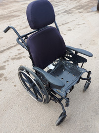 Orion tilting non-folding wheelchair w/head & footrests $250 obo