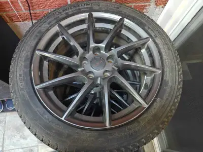 Michelin - X-ice Xi3 - 245/45R18 100H XL Rwc IF557 Anthracite wheel | 18X8, 5x114.3, 66.1, 33 offset...