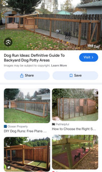 Needing a dog run/ outdoor dog fence