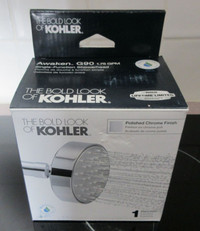 New Kohler Single Function Shower Head in Polished Chrome