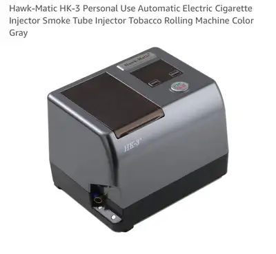 Hawk-Matic HK-3 Personal Use Automatic Electric Cigarette Injector Smoke Tube Injector Tobacco Rolli...