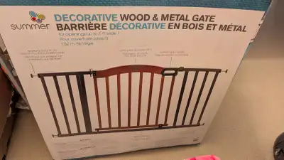 Summer Infant Decorative Wood & Metal Gate–Fits up to 5ft–$45, View more