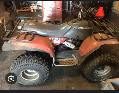 Good motor runs strong, no 4x4 been removed. Rear wheel drive only. Mixed gas, oil tank blocked off....