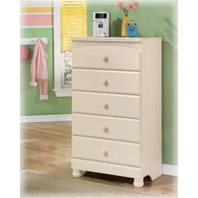 5 Drawer Beige (Cream) Dresser, View more