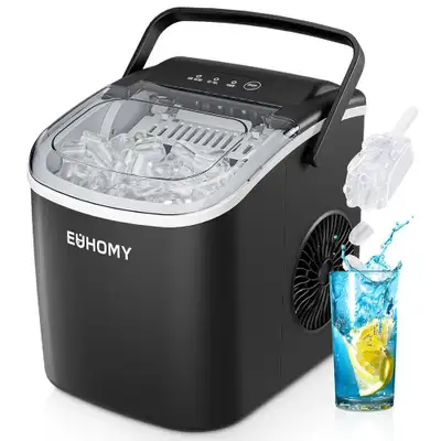 Countertop Ice Maker Machine with Handle, 26lbs Per Day, View more
