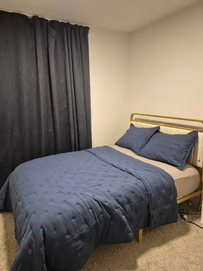 This furnished room is available for rent and includes a comfortable bed. Ideally a working professi...