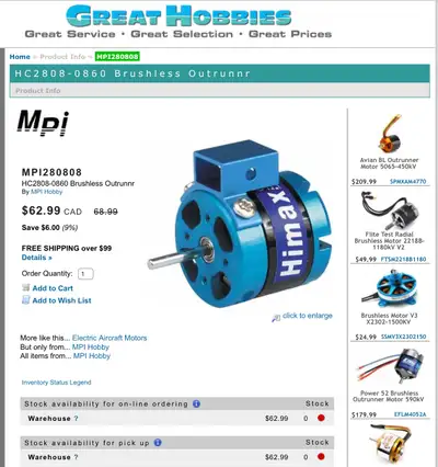 BRUSHLESS RC MOTOR, BRAND NEW, View more