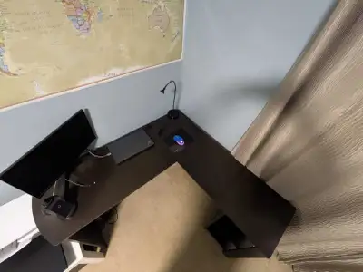 L-Shaped Home Office Wood Corner Desk, View more