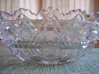 vintage crystal bowl