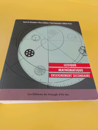 Lexique mathématique enseignement secondaire, View more
