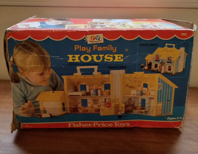 Vintage Fisher-Price Family Playhouse 1969 in Arts & Collectibles in Banff / Canmore - Image 3