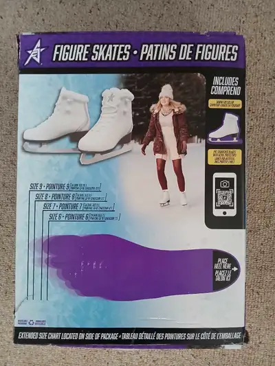 BRAND NEW women's figure skates. Never been used! Size 8 and 9 available.