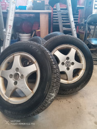 14" snow tires on rims