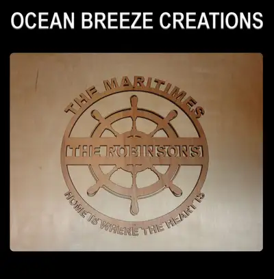 Personalized Maritime Signs I offer various stain options such as red mahogany, black, brown, sedona...