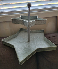 Pottery Barn Star 2-Tiered Stand

