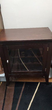 Wine cabinet wood...with issue see ad for details 