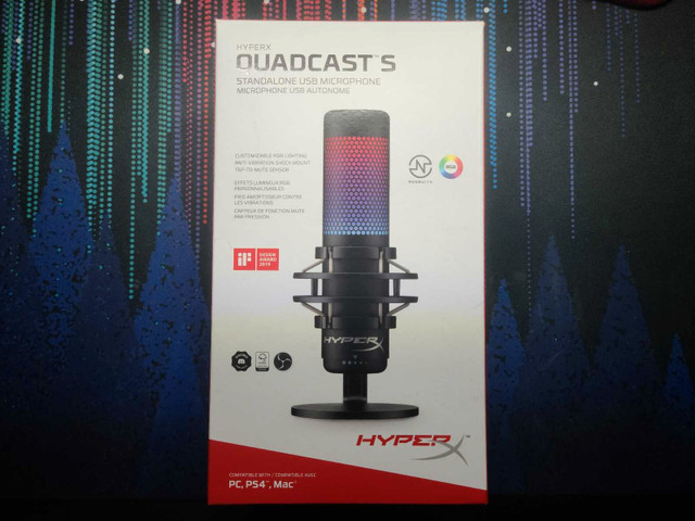 HyperX QuadCast S - USB Microphone in Speakers, Headsets & Mics in Mississauga / Peel Region