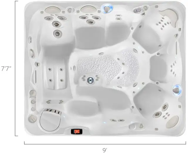8 person luxury salt water hot tub