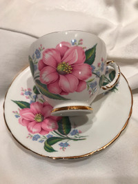 Floral Tea Cup and Saucer