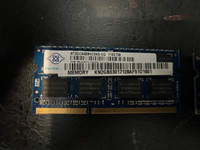 2 sticks of PC3 Ram 2RX8 10600S laptop - 4GB total