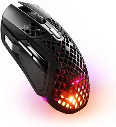 SteelSeries Aerox 5 Wireless 18K Dpi 9 button RGB Gaming Mouse, View more