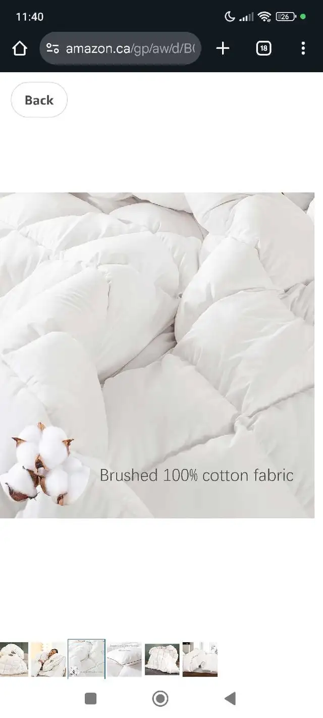 Puffy White Goose/Duck Feather Down Comforter, All Season Warmth62854390596610122