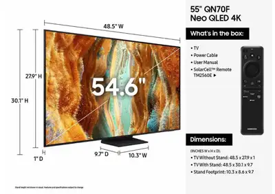 Still New, Sealed, very good price, slightly negotiable, bought from samsung store. 2025 TV reason f...