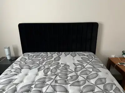 Queen size bed ( storage) a yr old only , View more