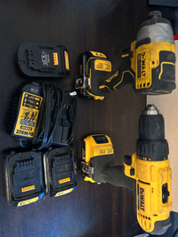 Selling dewalt impact, drill and batteries
