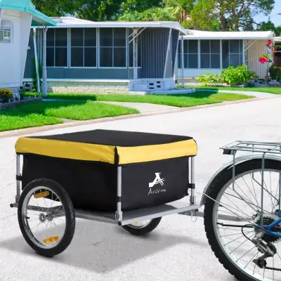 Bicycle Bike Cargo Trailer Garden Utility Cart Carrier Tool Yell, View more