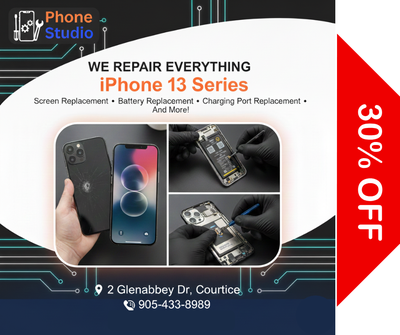  13 Series Fixes! Screens, Batteries, Ports – Phone Studio, View more