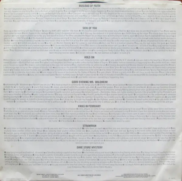Lou Reed - "New York" Original 1989 Vinyl LP in Arts & Collectibles in Ottawa - Image 7