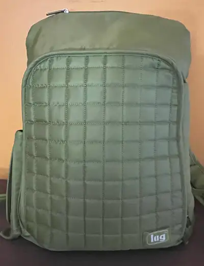 LUG - Olive backpack, Size 10 x 14 inches, View more