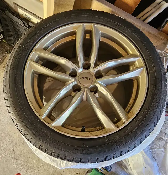 4 x ART Replica Alloy Rims with Michelin 225/50R17 Tires – Excel in Tires & Rims in Markham / York Region - Image 3