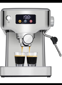 Homtone Espresso Machine 20 Bar, Stainless Steel Espresso Machin